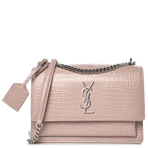 ysl sunset crocodile pink